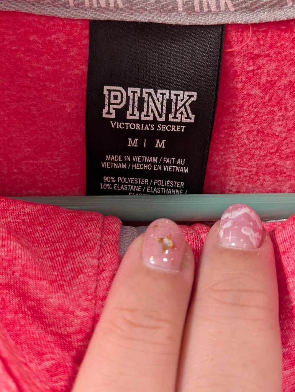 PINK Victoria's Secret Heathered Hot Pink Pullover